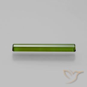 تورمالين أخضر متوسط طبيعي، قص الزمرد، 1.13 قيراط، VVS-VS