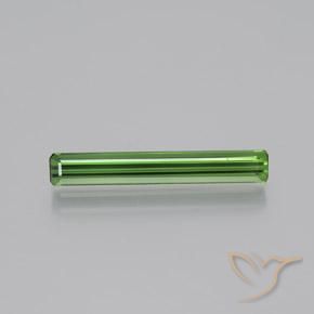 1.66ct طبيعي الأخضر الغامق تورمالين, قص الزمرد, قليلا جدا
