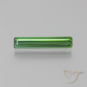 1.76ct طبيعي أخضر تورمالين, قص الزمرد, VVS-VS