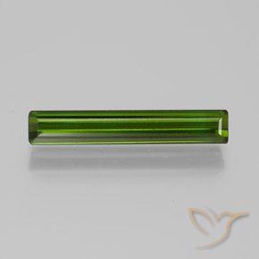 1.43ct طبيعي الأخضر الغامق تورمالين, قص الزمرد, VVS