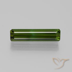 1.51ct طبيعي أخضر ترابى تورمالين, قص الزمرد, VVS