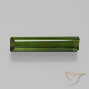 1.84ct طبيعي أخضر ترابى تورمالين, قص الزمرد, VVS