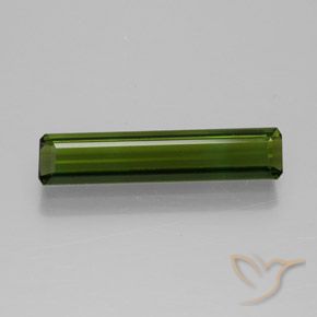 1.55ct طبيعي الأخضر الغامق تورمالين, قص الزمرد, VVS-VS