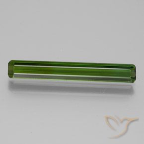 1.95ct طبيعي أخضر الغابة غامق تورمالين, قص الزمرد, VVS-VS