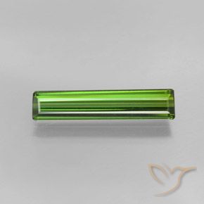 1.93ct طبيعي أخضر متوسط تورمالين, قص الزمرد, VVS-VS