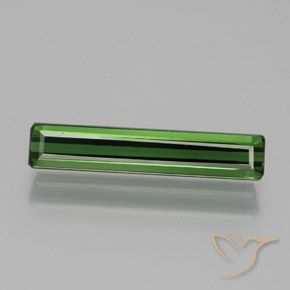 1.73ct طبيعي أخضر غامق تورمالين, قص الزمرد, VVS-VS