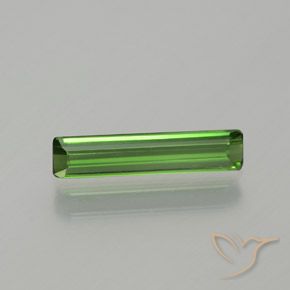 1.01ct طبيعي أخضر الغابات تورمالين, قص الزمرد, VVS-VS