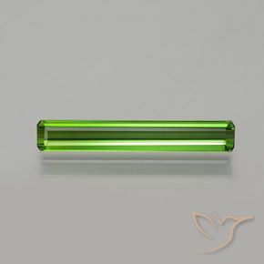 1.24ct طبيعي أخضر متوسط تورمالين, قص الزمرد, VVS-VS