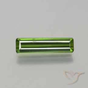 1.17ct طبيعي أخضر متوسط تورمالين, قص الزمرد, قليلا جدا