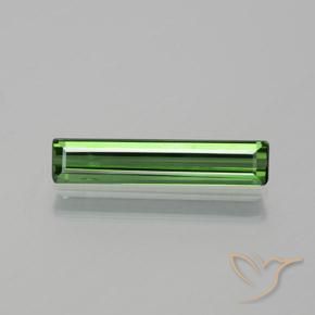 1.22ct طبيعي أخضر ترابى تورمالين, ثمانى / قصة زمرد, VS-SI, Photo A