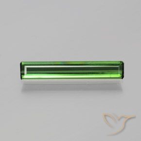 1.16ct طبيعي أخضر متوسط تورمالين, قص الزمرد, VVS-VS