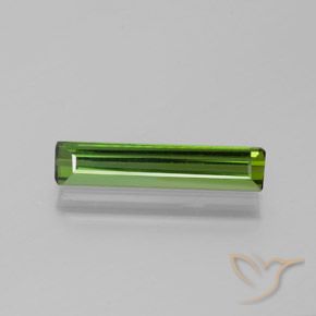 1.25ct طبيعي أخضر ترابى تورمالين, قص الزمرد, VVS-VS