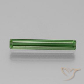 1.08ct طبيعي أخضر متوسط تورمالين, قص الزمرد, VVS-VS