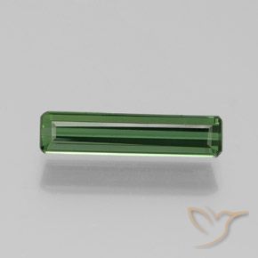 1.25ct طبيعي الأخضر الغامق تورمالين, قص الزمرد, قليلا جدا