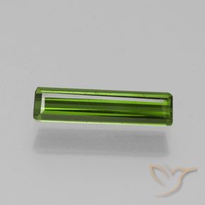 1.17ct طبيعي أخضر متوسط تورمالين, قص الزمرد, VS-SI