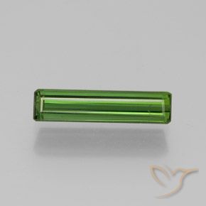 1.33ct طبيعي أخضر متوسط تورمالين, قص الزمرد, VS-SI