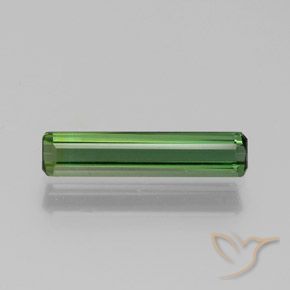 1.08ct طبيعي أخضر تورمالين, قص الزمرد, قليلا جدا