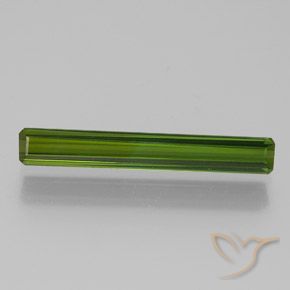 1.58ct طبيعي أخضر متوسط تورمالين, قص الزمرد, VVS-VS