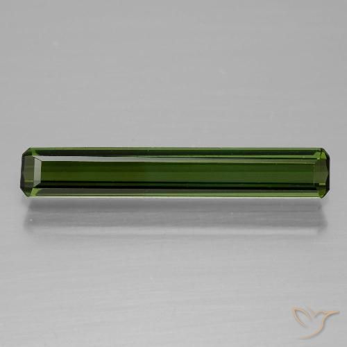 1.08ct طبيعي أخضر الغابات تورمالين, قص الزمرد, VVS