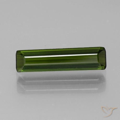 1.19ct طبيعي أخضر الغابات تورمالين, قص الزمرد, VVS