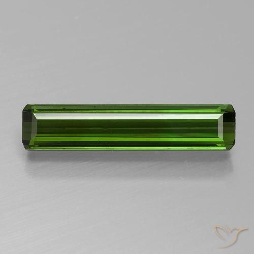 1.60ct طبيعي أخضر ترابى تورمالين, قص الزمرد, VVS