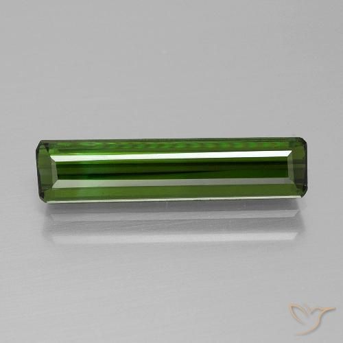 1.70ct طبيعي أخضر غامق تورمالين, قص الزمرد, VVS