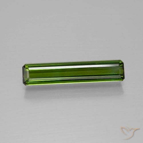 1.35ct طبيعي أخضر الغابات تورمالين, قص الزمرد, VVS-VS