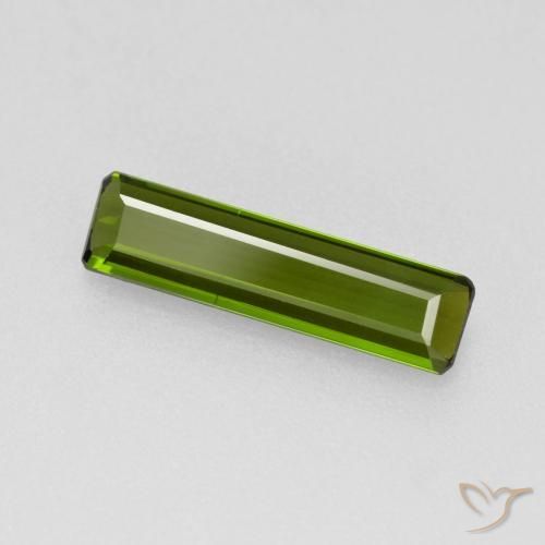 1.05ct طبيعي أخضر الطحالب البحرية تورمالين, قص الزمرد, VVS