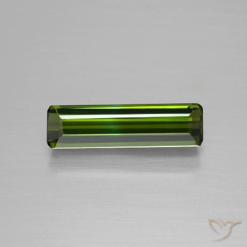 1.33ct طبيعي أخضر الغابات تورمالين, قص الزمرد, VVS