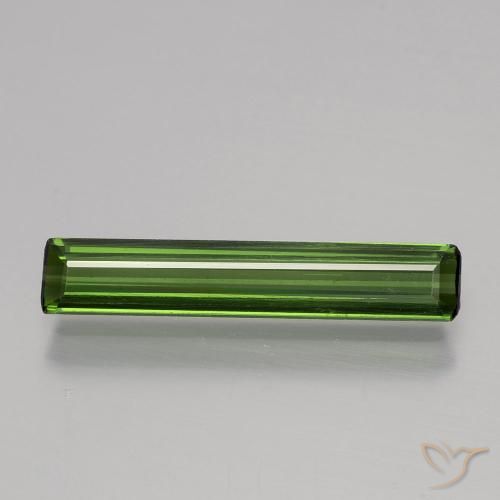 1.27ct طبيعي أخضر الغابات تورمالين, قص الزمرد, قليلا جدا