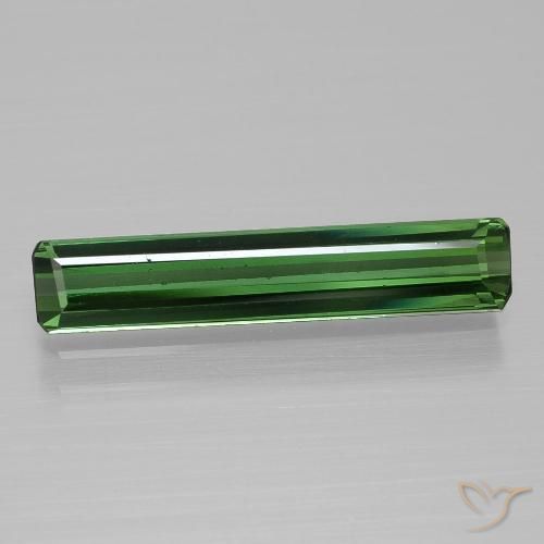 1.68ct طبيعي أخضر متوسط تورمالين, قص الزمرد, VVS-VS