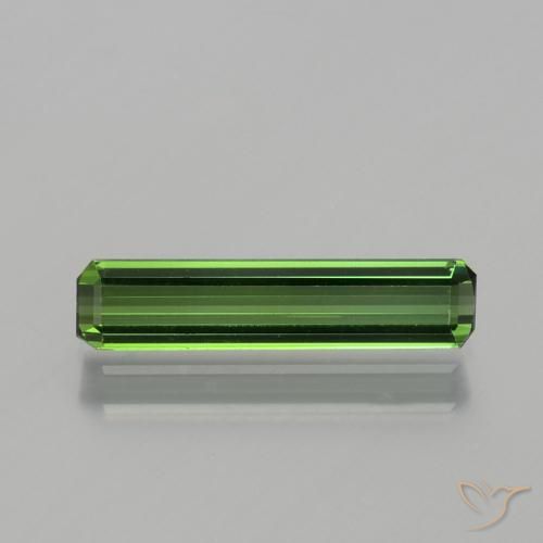 1.04ct طبيعي أخضر ترابى تورمالين, قص الزمرد, VVS-VS