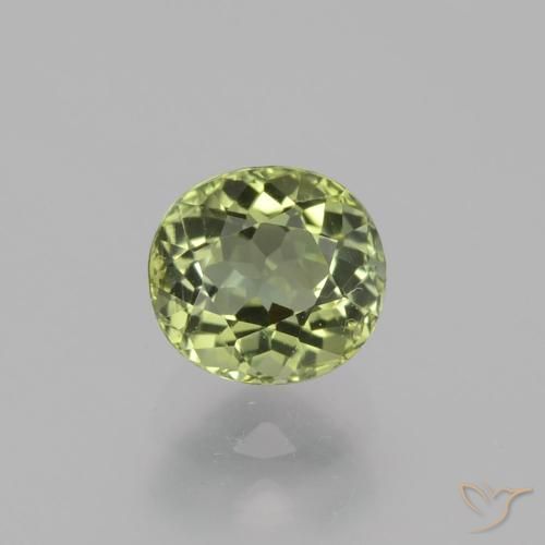0.90ct طبيعي اخضر فاتح تورمالين, بيضوي, VVS