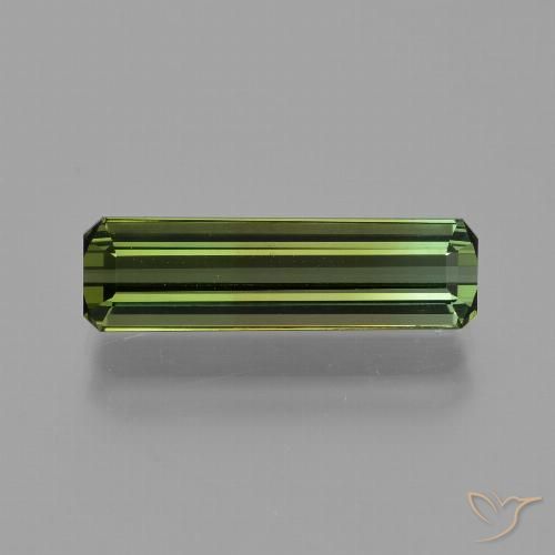 2.70ct طبيعي الأخضر الغامق تورمالين, قص الزمرد, VVS-VS