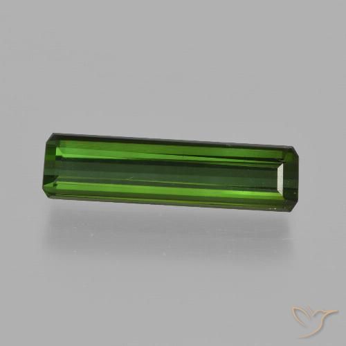 1.91ct طبيعي أخضر الغابات تورمالين, قص الزمرد, VVS-VS