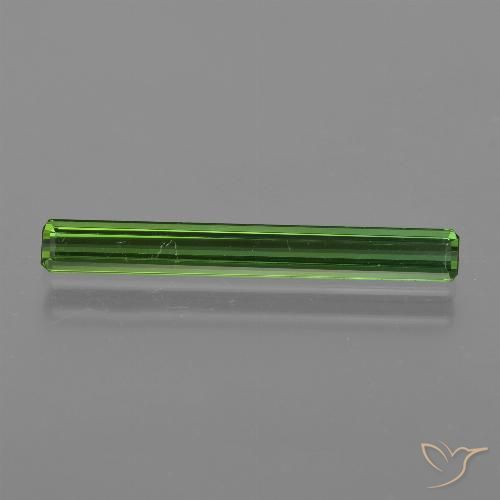 1.50ct طبيعي أخضر متوسط تورمالين, قص الزمرد, VVS-VS