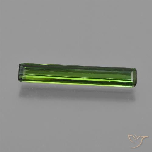 1.53ct طبيعي أخضر غامق تورمالين, ثمانى / قصة زمرد, قليلا جدا, Photo A