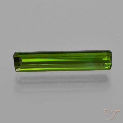 1.16ct طبيعي أخضر الغابات تورمالين, قص الزمرد, قليلا جدا