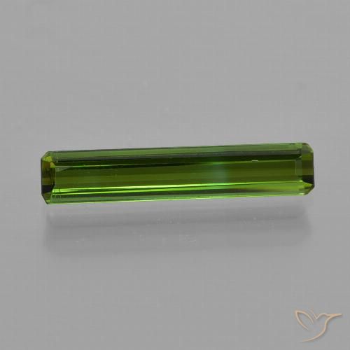 1.00ct طبيعي أخضر غامق تورمالين, قص الزمرد, قليلا جدا