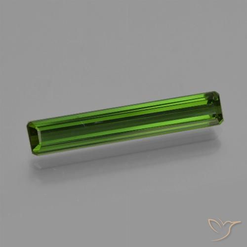 2.11ct طبيعي أخضر غامق تورمالين, قص الزمرد, VVS-VS