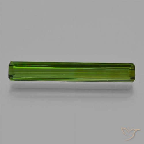 2.52ct طبيعي الأخضر الغامق تورمالين, قص الزمرد, VVS-VS