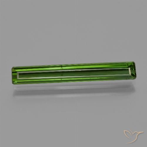2.01ct طبيعي أخضر الغابة غامق تورمالين, قص الزمرد, VS-SI