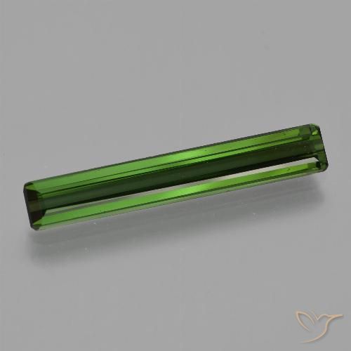 2.20ct طبيعي أخضر الغابات تورمالين, قص الزمرد, قليلا جدا