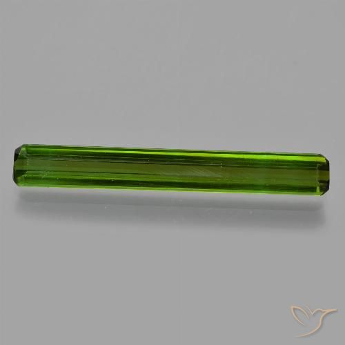 2.07ct طبيعي أخضر الغابات تورمالين, قص الزمرد, قليلا جدا