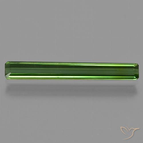 1.32ct طبيعي أخضر الغابة غامق تورمالين, قص الزمرد, VVS-VS