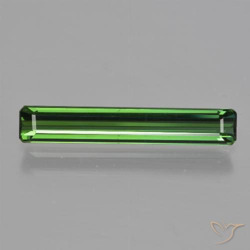 1.67ct طبيعي أخضر متوسط تورمالين, قص الزمرد, VVS-VS