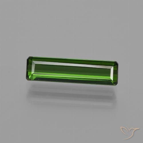 1.46ct طبيعي أخضر ترابى تورمالين, قص الزمرد, VVS-VS