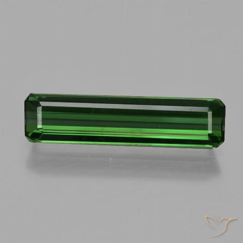 1.41ct طبيعي أخضر تورمالين, قص الزمرد, VVS-VS