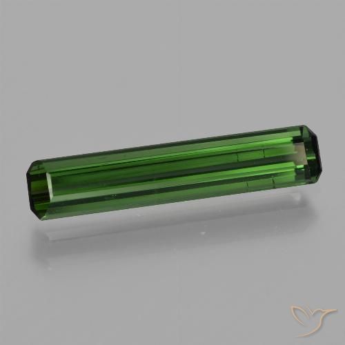 1.40ct طبيعي أخضر تورمالين, قص الزمرد, VVS-VS