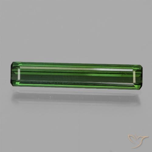 1.43ct طبيعي أخضر متوسط تورمالين, قص الزمرد, VVS-VS